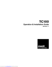 Monit Rally TC100 Operations & Installation Manual
