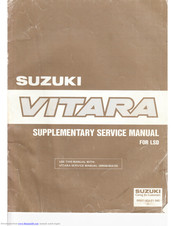 Suzuki VITARA 1993 Supplementary Service Manual