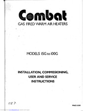 Combat 15g Installation, Comissioning, User And Service Instructions