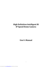 SafeSky S6 HD IP IR Speed Dome User Manual