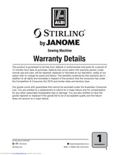 Janome stirling Manual