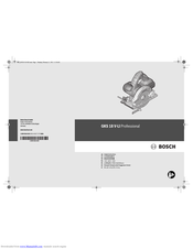 Bosch GKS 18 V-LI Original Instructions Manual