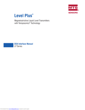 MTS Sensors Level Plus Interface Manual