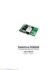 Rabbit RabbitCore RCM2200 User Manual