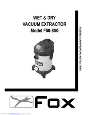 Fox F50-800 Assembly And Operating Instructions Manual