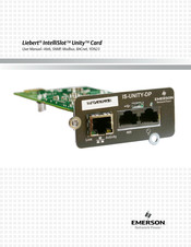 Emerson Liebert Intellislot Unity Card User Manual