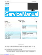 AOC E2050SDAN Service Manual