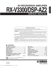 Yamaha ZRX-V33 Service Manual