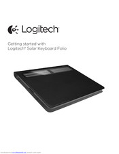 Logitec Solar Keyboard Folio Getting Started With