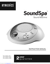 HoMedics SOUND SPA SS-2000-2EU Instruction Manual