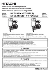 Hitachi NV 75AN Instruction And Safety Manual