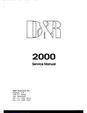D&R 2000 Service Manual