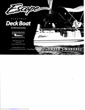 Johnson Outdoors Escape Owner's Manual