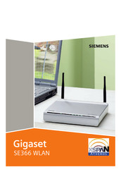 Gigaset SE366 Quick Step Manual
