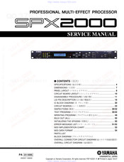Yamaha spx2000 Service Manual