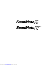 SCANVIEW ScanmateF8+ Operator's Manual
