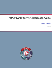 F5 ARX-4000 Hardware Installation Manual