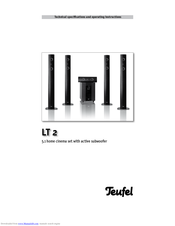 Teufel LT 2 Technical Specifications And Operating Instructions