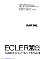 Ecler FAP30L Instruction Manual