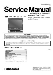 Panasonic CQ-VX100U Service Manual