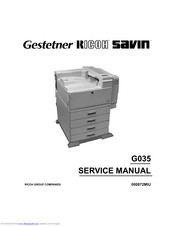 Ricoh G035 Service Manual