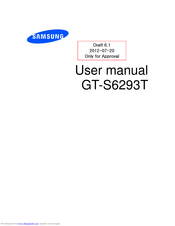 Samsung GT-S6293T User Manual