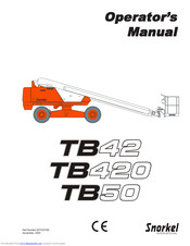 Snorkel TB420 Operator's Manual