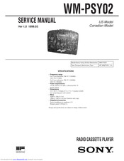 Sony Walkman WM-PSY02 Service Manual