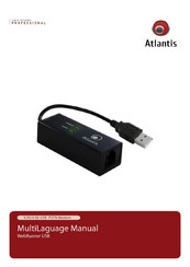 Atlantis webrunner USB Manual
