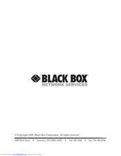 Black Box SW543A Manual