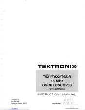 Tektronix T921 Instruction Manual
