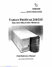 Varian PROSTAR 215 Reference Manual