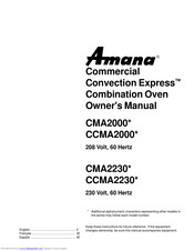 Amana CMA2000 seriesCCMA2000 seriesCMA2230 seriesCCMA2230 series Owner's Manual