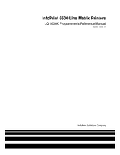 InfoPrint LQ-1600K Programmer's Reference Manual