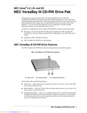 NEC Versa LX Manual