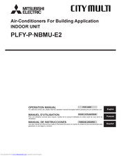 Mitsubishi PLFY-P-NBMU-E2 Operation Manual