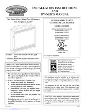 Empire Comfort Systems DVX42FP93CL Installation Instructions And Owner's Manual