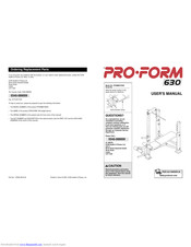 Pro-Form PFEMBE76300 User Manual
