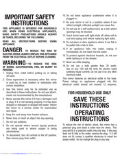 Conair infiniti INFBE86RC Use And Care Manual