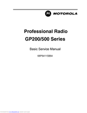 Motorola GP200 Series Service Manual