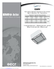 EMI CAHV09 Installation, Operation And Maintenance Manual
