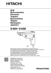 Hitachi D6SB-2 Handling Instructions Manual