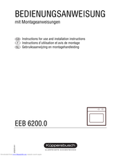 Kuppersberg EEB 6200.0 Instructions For Use And Installation Instructions