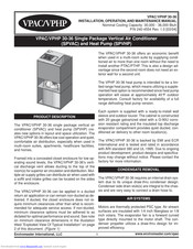 Emi VPAC30 Installation, Operation And Maintenance Manual