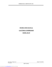 HYDROLOGICAL SERVICES HS-55 Instruction Manual