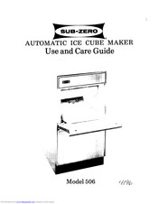 Sub-Zero 506 Use And Care Manual