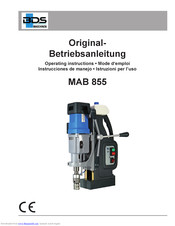 BDS MAB 855 Operating Instructions Manual