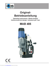 BDS MAB 525 Operating	 Instruction
