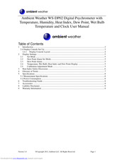 Ambient Weather WS-DP02 User Manual