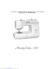 Janome Memory Craft 3000 Service Manual